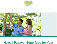 Tablet Screenshot of hawaiipapaya.com